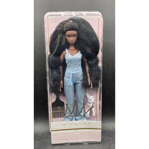 Naturalistas Liya Doll By Purpose Toys 8-Piece Set Blue Outfit & Textured 4C Hai